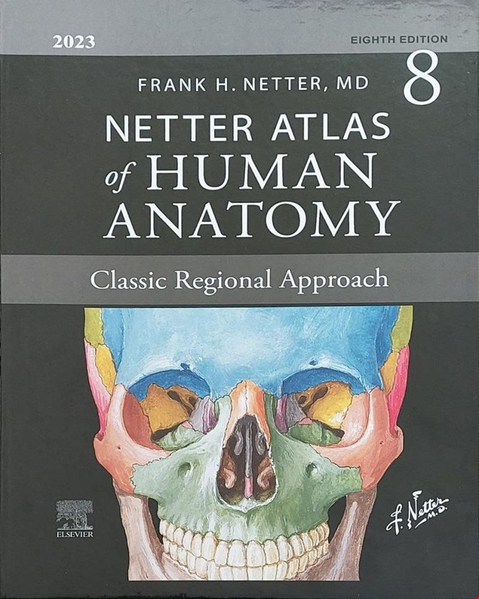 Atlas of Human Anatomy Netter 8th Edition 2023 + E_Appendix (گلاسه قاب دار)