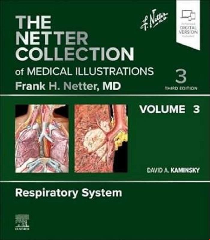 کتاب The Netter Collection of Medical Illustrations: Respiratory System, Volume 3 (Netter Green Book Collection) 3rd Edition 2025