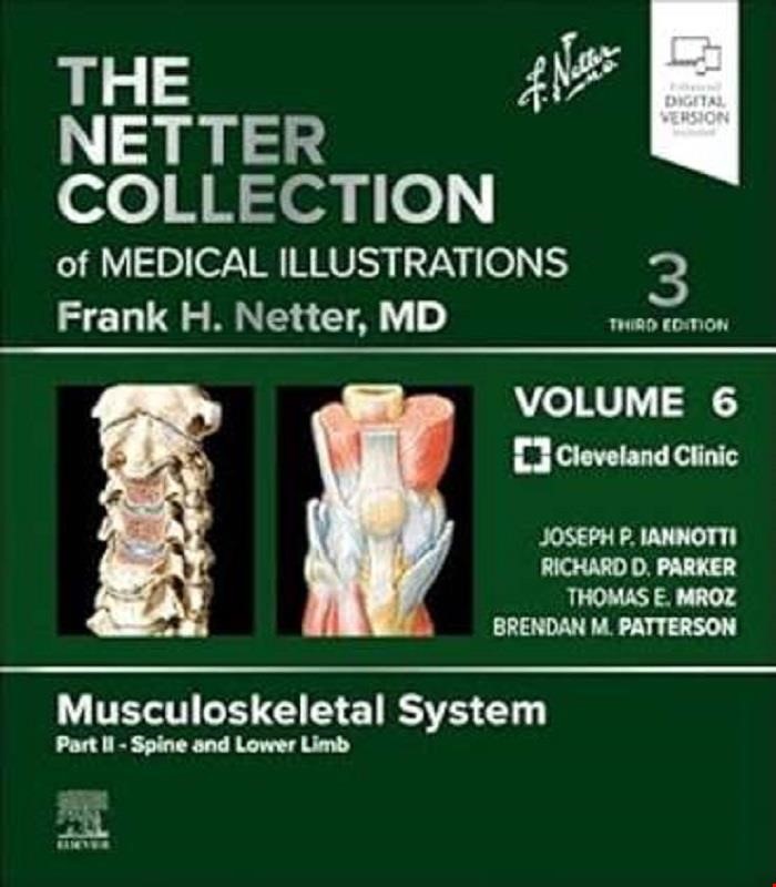 کتاب The Netter Collection of Medical Illustrations: Musculoskeletal System, Volume 6, Part II – Spine and Lower Limb (Netter Green Book Collection) 3rd Edition 2025