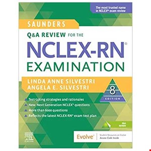 (رحلی،جلد هارد،رنگی) SAUNDERS Q & A REVIEW FOR THE NCLEX-RN EXAMINATION 2021