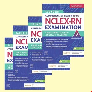 (رحلی،چهار جلدی شومیز،سیمی،رنگی) SAUNDERS COMPREHENSIVE REVIEW FOR THE NCLEX-RN 2023